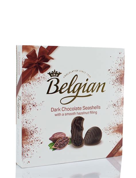 belgian dark chocolate seashells